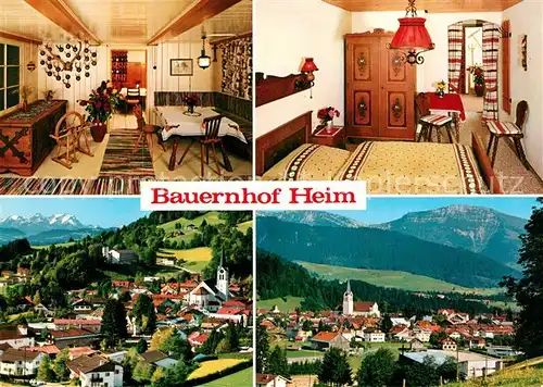 AK / Ansichtskarte Buflings Urlaub auf dem Bauernhof Ortsansicht mit Kirche Allgaeuer Alpen Buflings