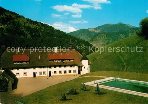 AK / Ansichtskarte Muenstertal_Schwarzwald Dekan Strohmeyer Haus Swimming Pool Muenstertal_Schwarzwald