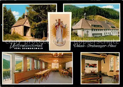 AK / Ansichtskarte Untermuenstertal Dekan Strohmeyer Haus Freizeitheim Schwarzwald Untermuenstertal