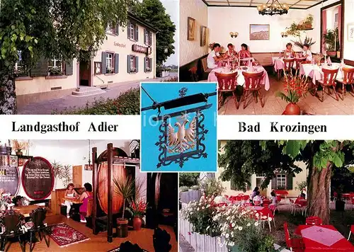 AK / Ansichtskarte Bad_Krozingen Landgasthof Adler Restaurant Terrasse Bad_Krozingen