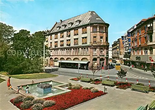 AK / Ansichtskarte Aschaffenburg_Main Parkanlagen Weissenburger Strasse Wasserspiele Aschaffenburg Main