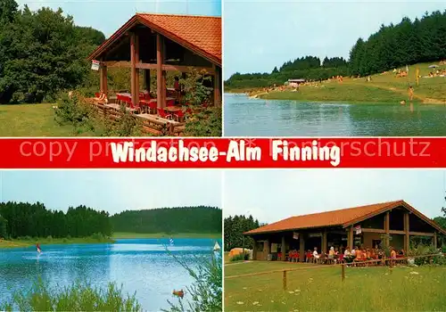 AK / Ansichtskarte Finning Restaurant Windachsee Alm Badestrand Finning