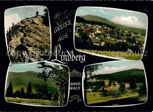 AK / Ansichtskarte Lindberg_Regen Landschaftspanorama Bayerischer Wald Felsen Lindberg Regen