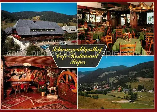 AK / Ansichtskarte Menzenschwand Schwarzwaldgasthof Cafe Restaurant Pieper Landschaftspanorama Schwarzwald Menzenschwand