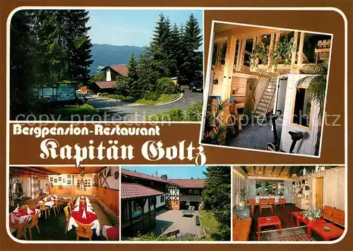 AK / Ansichtskarte Lohberg_Lam Bergpension Restaurant Kapitaen Goltz Bayerischer Wald Lohberg_Lam