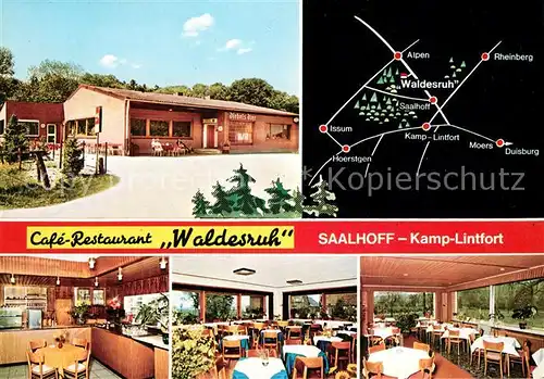 AK / Ansichtskarte Saalhoff Cafe Restaurant Waldesruh Saalhoff