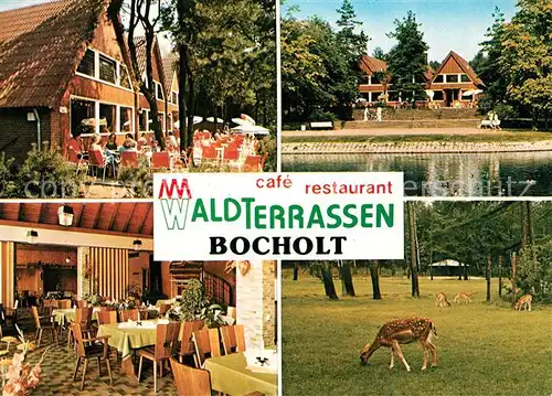 AK / Ansichtskarte Bocholt_Westfalen Cafe Restaurant Stadtwaldterrassen Wildgehege Bocholt_Westfalen