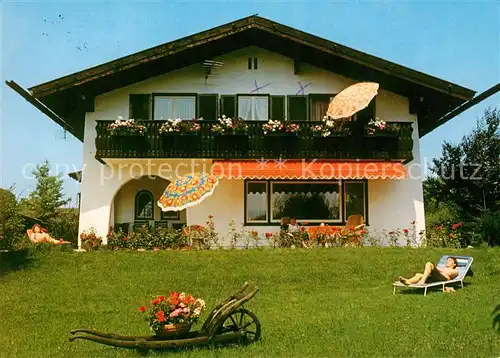 AK / Ansichtskarte Gmund_Tegernsee Haus Riecke am See Garten Terrasse Gmund Tegernsee