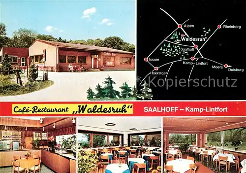 AK / Ansichtskarte Saalhoff Cafe Restaurant Waldesruh Ausflugsziel Saalhoff