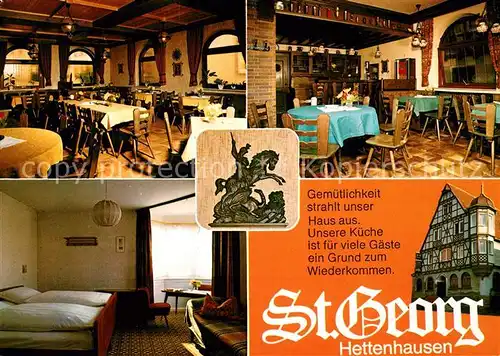 AK / Ansichtskarte Hettenhausen_Rhoen Gasthof St Georg Hettenhausen Rhoen