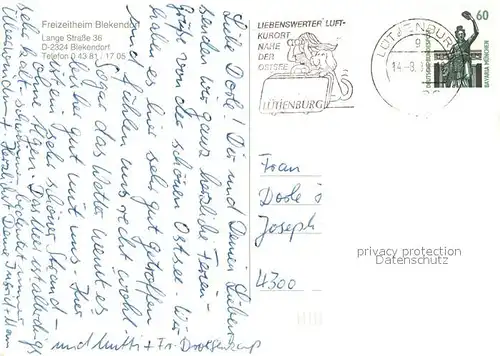 AK / Ansichtskarte Blekendorf Freizeitheim Hallenbad Garten Terrasse Blekendorf