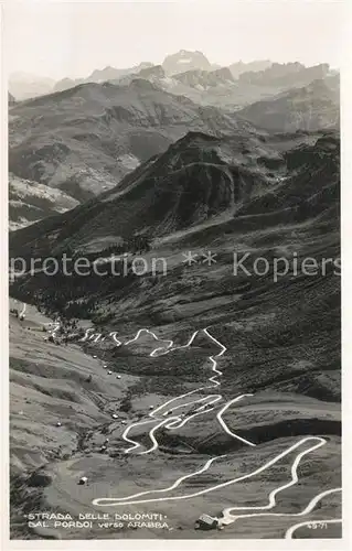 AK / Ansichtskarte Pordoi Strada delle Dolomiti Pordoi
