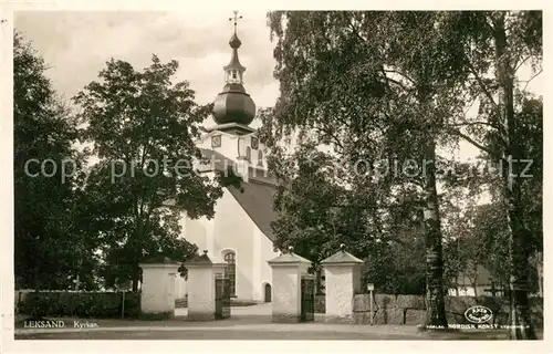 AK / Ansichtskarte Leksand Kirche Friedhof Leksand