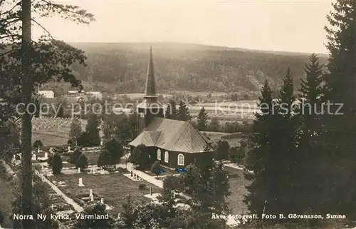 AK / Ansichtskarte Vaermland_Region Norra Ny kyrka Vaermland_Region