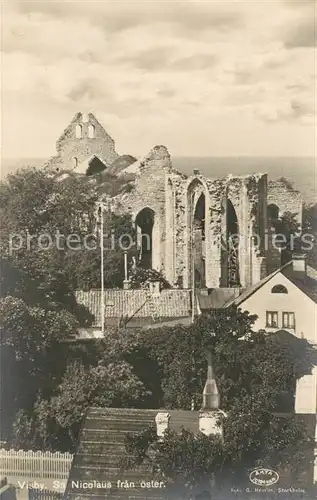 AK / Ansichtskarte Visby Sankt Nicolaus Ruine Visby