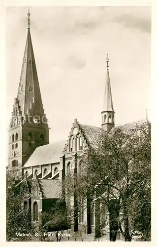 AK / Ansichtskarte Malmoe Sankt Petri Kyrka Malmoe