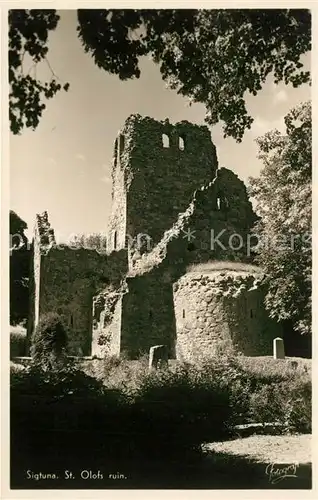 AK / Ansichtskarte Sigtuna Sankt Olofs Ruine Sigtuna