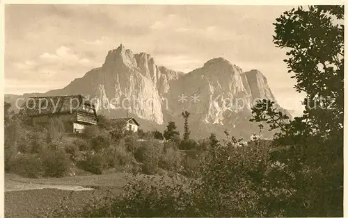 AK / Ansichtskarte Kastelruth_Suedtirol mit Seis am Schlern Kastelruth_Suedtirol