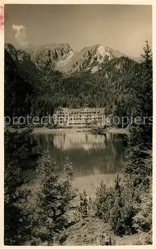 AK / Ansichtskarte Dolomiti Hotel Lago di Braies Dolomiti