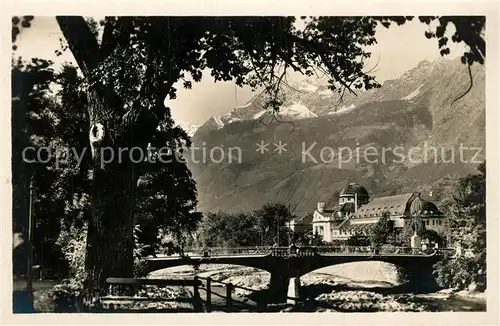 AK / Ansichtskarte Merano_Suedtirol Casino di Cura con la Passeggiata Merano Suedtirol