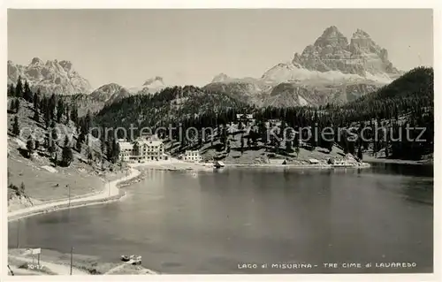 AK / Ansichtskarte Lago_di_Misurina Tre Cime di Lavaredo Lago_di_Misurina