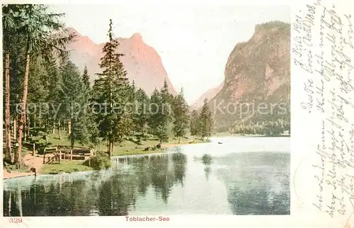 AK / Ansichtskarte Toblacher See Panorama Toblacher See