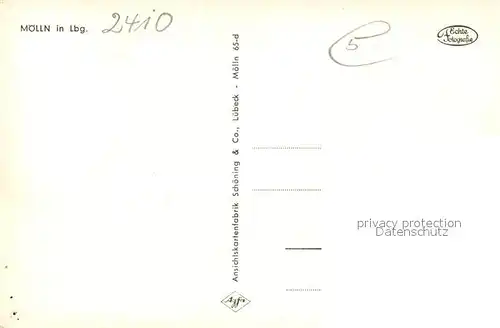 AK / Ansichtskarte Moelln_Lauenburg Teilansicht Moelln_Lauenburg