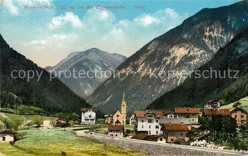 AK / Ansichtskarte Franzensfeste_Suedtirol an der Brennerbahn Franzensfeste_Suedtirol