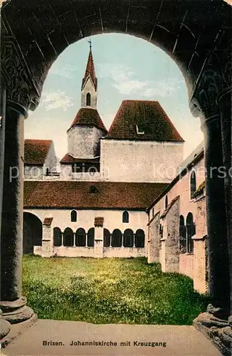 AK / Ansichtskarte Brixen Johanniskirche mit Kreuzgang Brixen