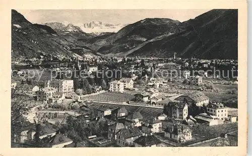 AK / Ansichtskarte Bozen_Suedtirol Panorama con le Dolomiti Bozen Suedtirol