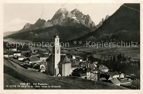 AK / Ansichtskarte Sesto_Sexten_Suedtirol Val Pusteria San Vito verso le Dolomiti Sesto_Sexten_Suedtirol