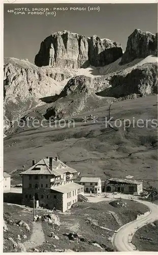 AK / Ansichtskarte Passo_Pordoi Hotel Savoia Cima Pordoi Passo Pordoi