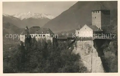 AK / Ansichtskarte Merano_Suedtirol Castel Tyrol verso Gruppo dell Ortler Merano Suedtirol
