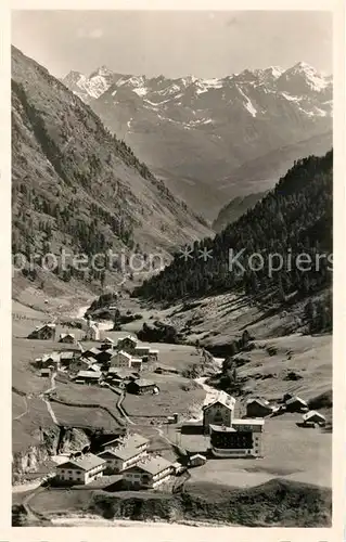 AK / Ansichtskarte Vent_Tirol Panorama am Fusse der Wildspitze Vent_Tirol