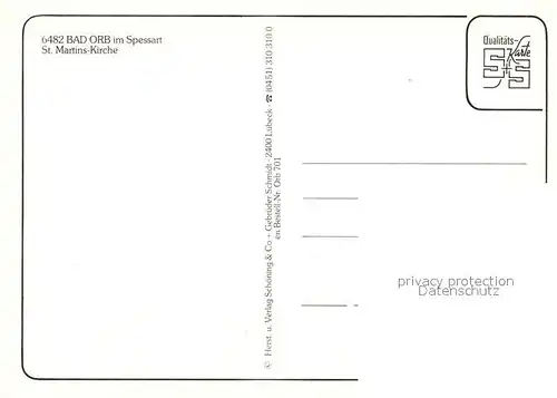 AK / Ansichtskarte Bad_Orb St. Martins Kirche  Bad_Orb