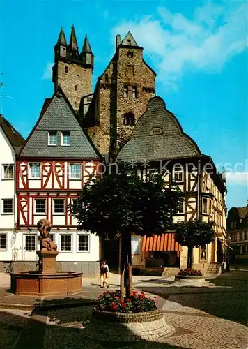 AK / Ansichtskarte Diez_Lahn Alter Markt Saeckerbrunnen Schloss  Diez_Lahn