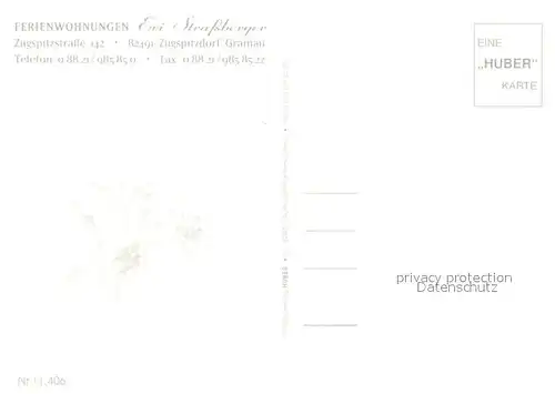 AK / Ansichtskarte Grainau Ferienwohnungen Eibsee Zugspitzgruppe Grainau