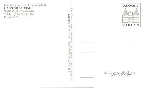 AK / Ansichtskarte Selb Haus Silberbach  Selb