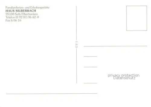 AK / Ansichtskarte Selb Haus Silberbach Haus Egerland Haus Kiefernblick  Selb