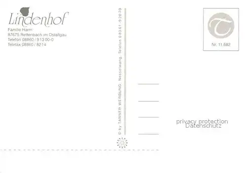 AK / Ansichtskarte Rettenbach_Auerberg Lindenhof  Rettenbach Auerberg