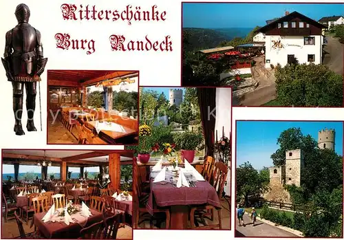 AK / Ansichtskarte Randeck_Kelheim Ritterschaenke Burg Randeck  Randeck Kelheim