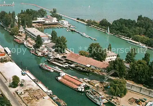 AK / Ansichtskarte Siofok Hafen Fliegeraufnahme Siofok