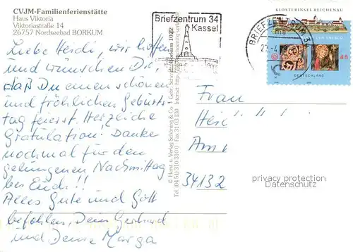 AK / Ansichtskarte Borkum_Nordseebad Haus Viktoria Borkum_Nordseebad