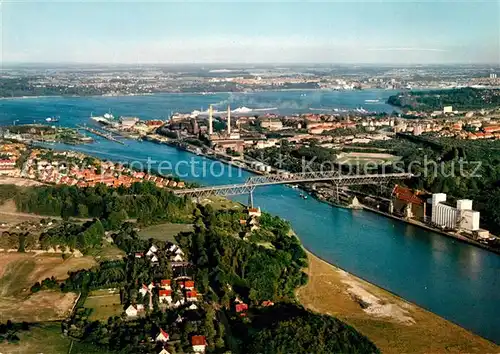 AK / Ansichtskarte Kiel Fliegeraufnahme Nord Ostsee Kanal Holtenauer Schleuse Kiel