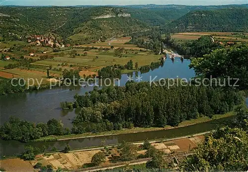 AK / Ansichtskarte Cajarc Fliegeraufnahme Cajarc
