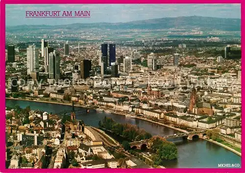 AK / Ansichtskarte Frankfurt_Main Fliegeraufnahme Frankfurt Main
