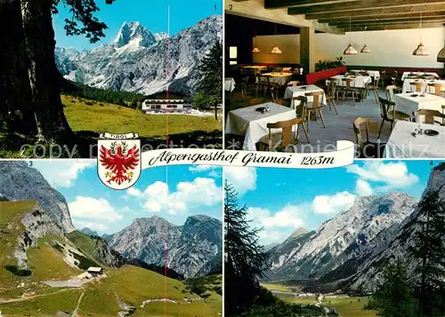 AK / Ansichtskarte Pertisau_Achensee Alpengasthof Gramai Rappenspitze Lamsen Spitze Pertisau Achensee