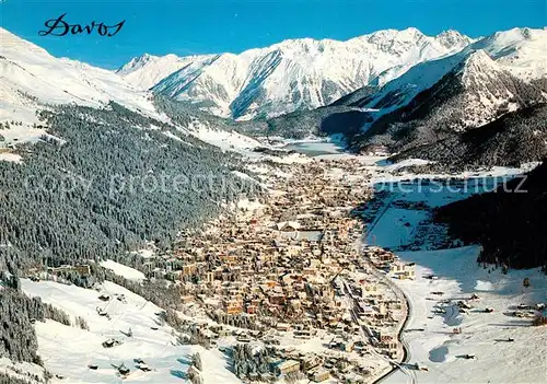 AK / Ansichtskarte Davos_GR Fliegeraufnahme Rhaetikon Seehorn Davos_GR