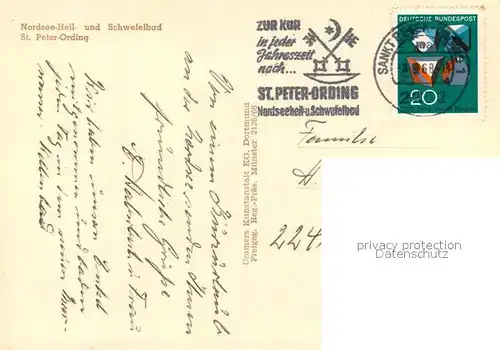 AK / Ansichtskarte St_Peter Ording Fliegeraufnahme St_Peter Ording