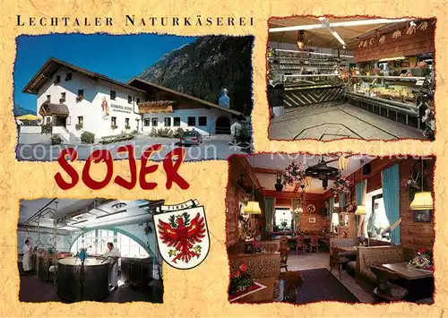 AK / Ansichtskarte Steeg_Tirol Lechtaler Naturkaeserei Sojer Steeg Tirol